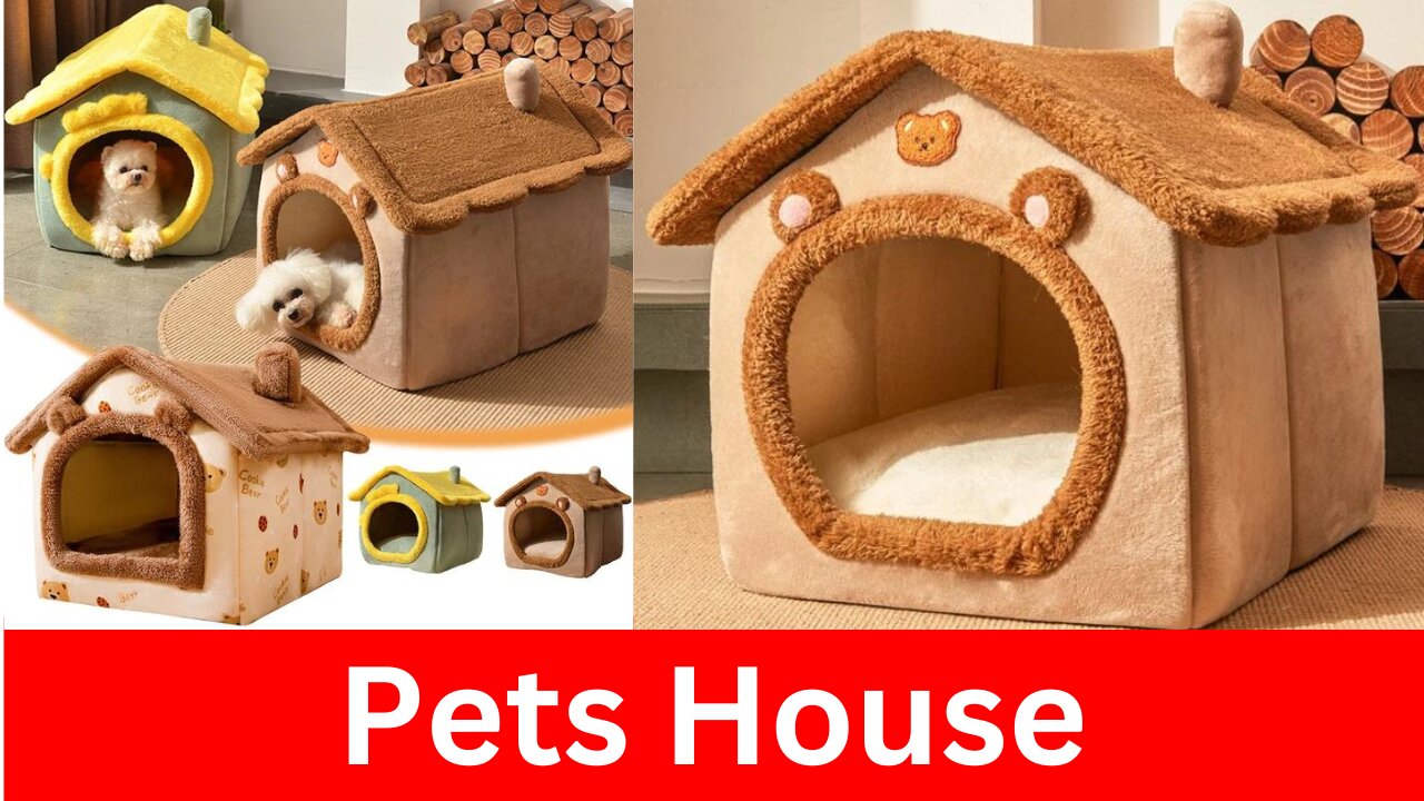 Four Seasons New Cats and Dogs Kennel Bed House Techshahin24