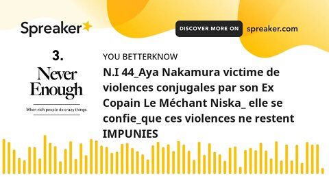 N.I 44_Aya Nakamura victime de violences conjugales par son Ex Copain Le Méchant Niska_ elle se conf