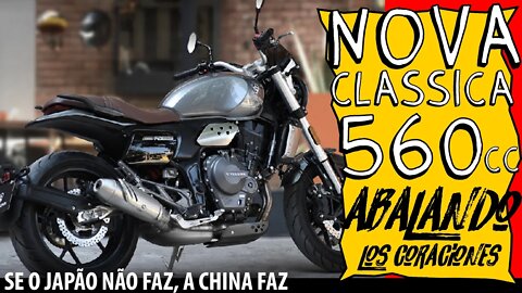 Se o JAPÃO não FAZ, a CHINA FAZ: NOVA MOTO Clássica de 560cc abalando corações