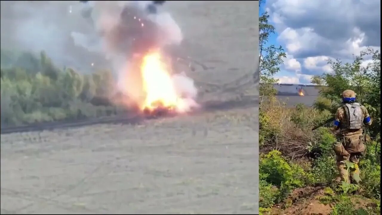 Russia Ukraine War: Ukrainian troops destroy Russian T-72 tank 💥 #shorts