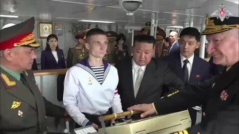 Kim Jong Un oversees Russian Guided Missile Frigate Marshal Shaposhnikov in Vladivostok