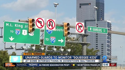 Unarmed guards to monitor “squeegee kids” beginning this week