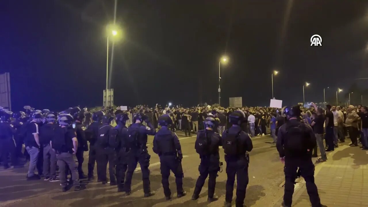 Protest in Fureydis against the killing of Meri, Deputy Speaker of the Arab Parliament