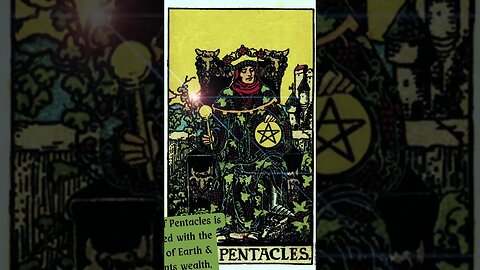 TAROT- The KING OF PENTACLES ~ What is in the cards? #shorts #tarot