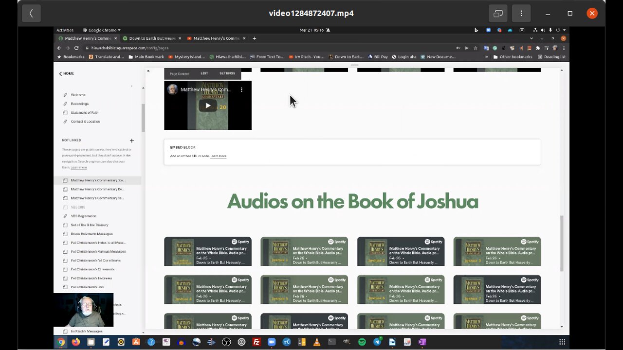 How to put videos and audios on Squarespace page