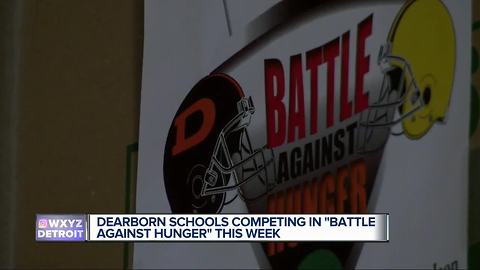 Dearborn schools competing in 'Battle Against Hunger' this week