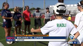 Benjamin girls lacrosse advances to regionals