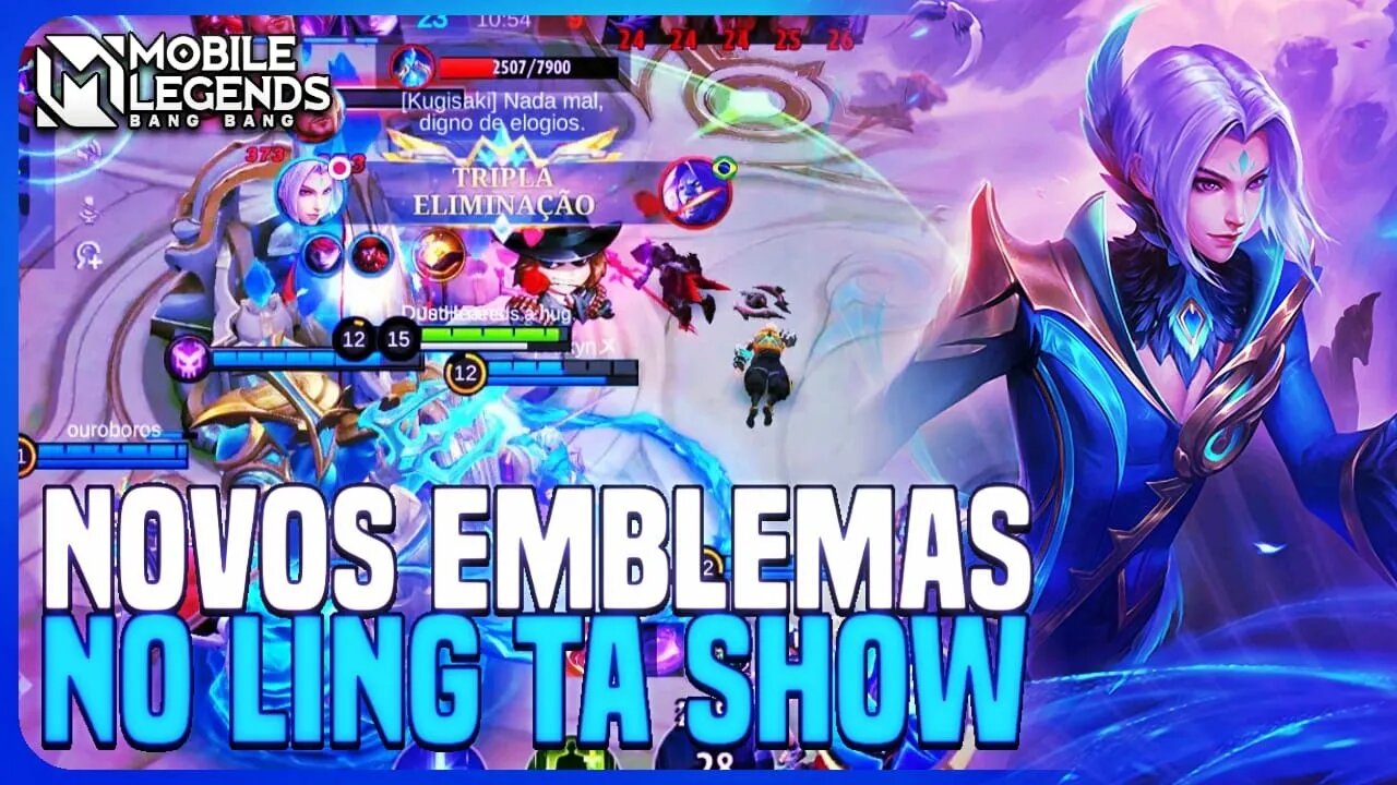 EU SIMPLESMENTE ADOREI O LING COM OS NOVOS EMBLEMAS | MLBB