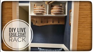 DIY Live Edge Coat Rack