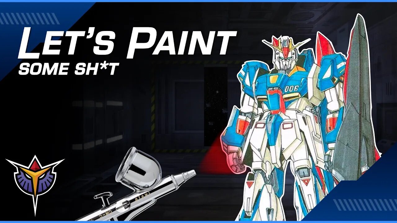 Using a Cheap Airbrush on Gunpla So You Don't Have To | Midnight Hatter LIVE w/ Adam Blue