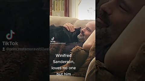 Cat Winnie loves her daddy