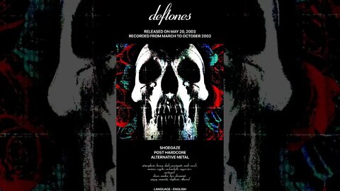 Deftones 2003 Poster