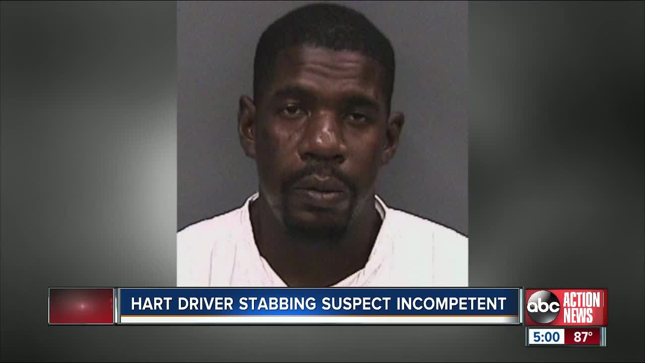 HART driver stabbing suspect incompetent to stand trial