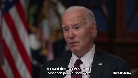 Biden Says Angry "Democracy" Speeches Are "Important For It To Give People Some Hope"