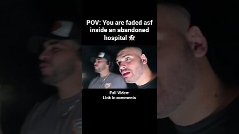 POV: You are faded inside an abandoned hospital #shorts