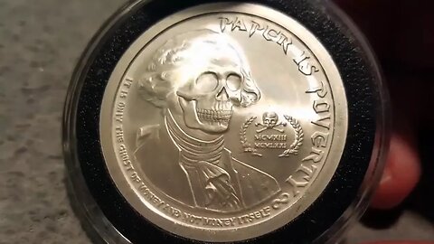 Paper is Poverty Silver Round