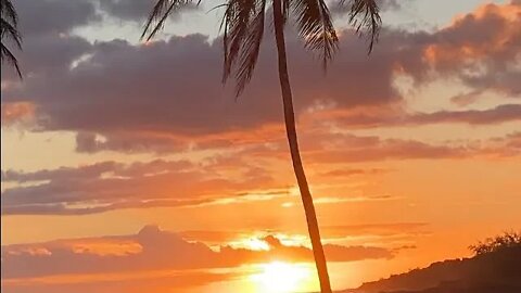 UNFORGETTABLE SUNSET AT KUKUI'ULA HARBOR WITH SPOUTING HORN FOUNTAINING IN THE BACKGROUND CELEBRATE!