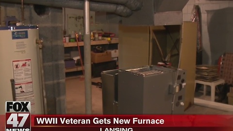 Lansing WWII veteran gets new furnace