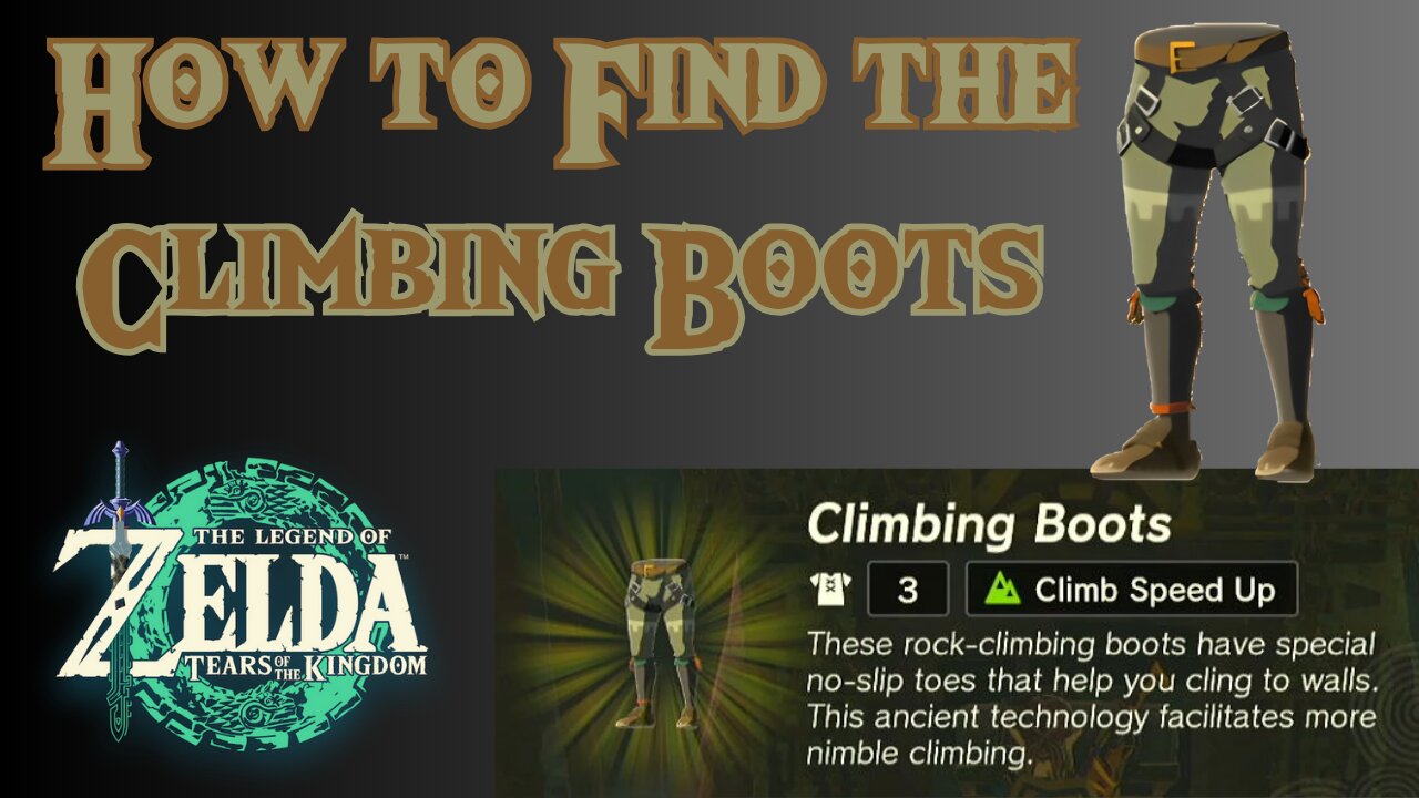 How to Find the Climbing Boots in The Legend of Zelda: Tears of the Kingdom!!! #totk