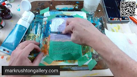 The Orange Blue Thing Book Painting