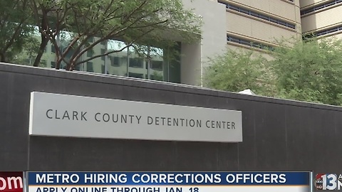 Las Vegas police hiring corrections officers