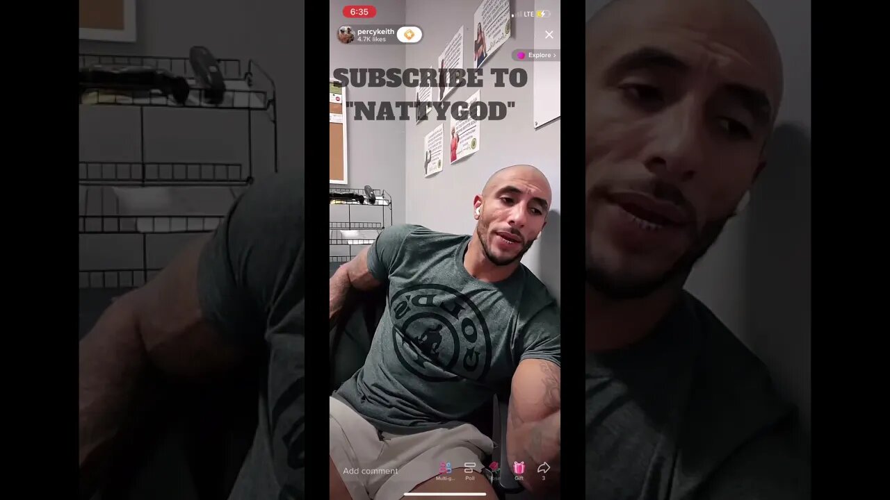 PERCY KEITH REVEALS WHATS SUPPLEMENTS HE ACTUALLY TAKES #percykeith #shorts #supplements #NATTYGOD