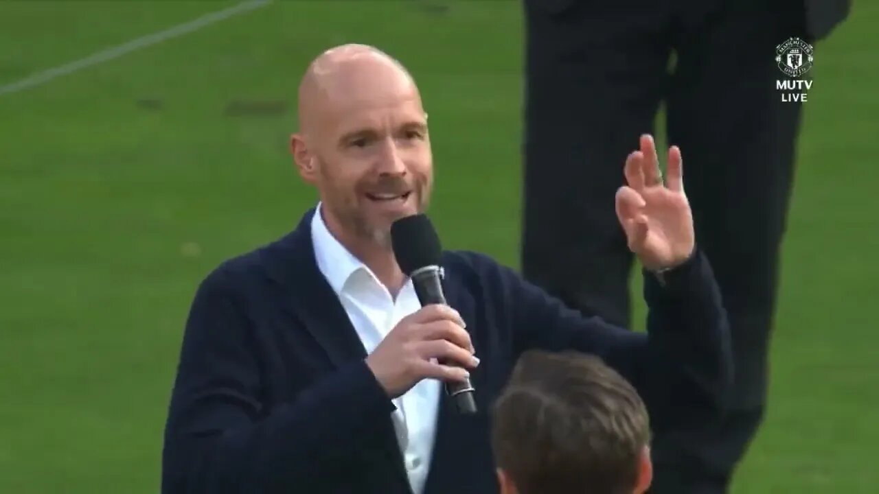 Eric Ten Hag INCREDIBLE SPEECH To Manchester United Fans After Game #manutd #erictenhag