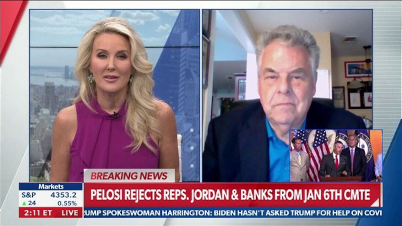 Pelosi Rejects Reps. Jordan & Banks from Jan 6 Cmte