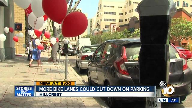 More bike lanes could cut down on Hillcrest parking