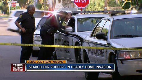 Search for suspects in home invasion