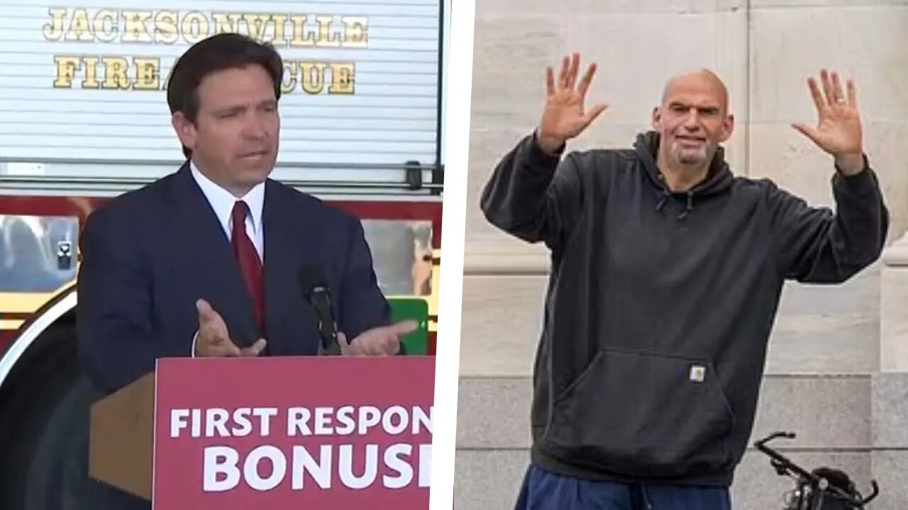 DeSantis PUMMELS Fetterman For WEIRD Dress Code Debacle