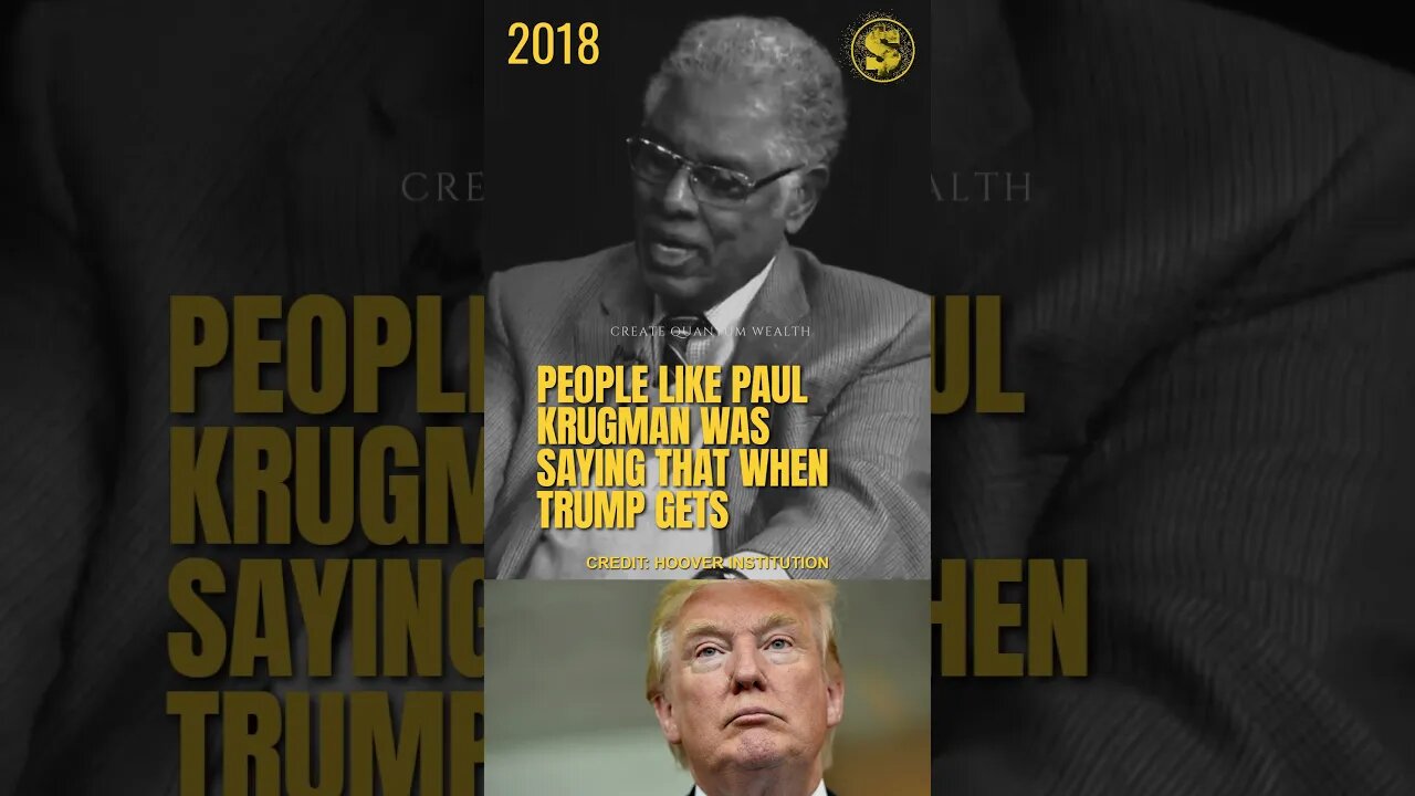 Thomas Sowell On Donald Trump in 2018 #shorts