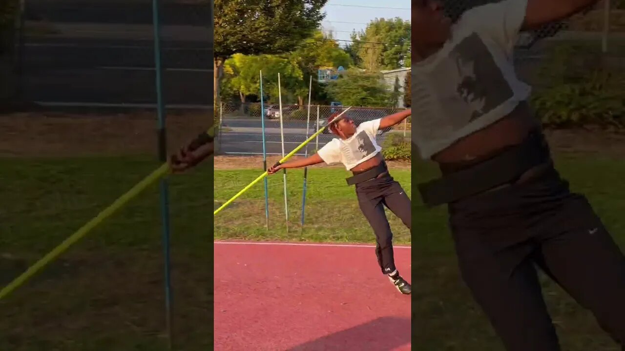 #shorts Kyeese - Off season training javelin throws!