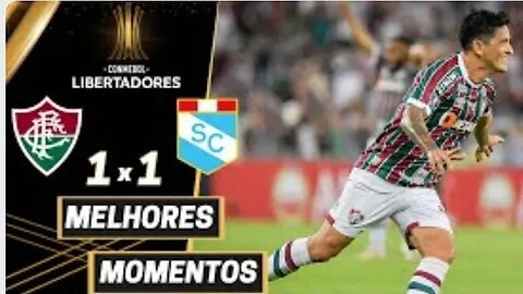 FLUMINENSE 1 X 1Sporting Cristal, mas passa em 1º do grupo na Libertadores - Melhores Momentos....