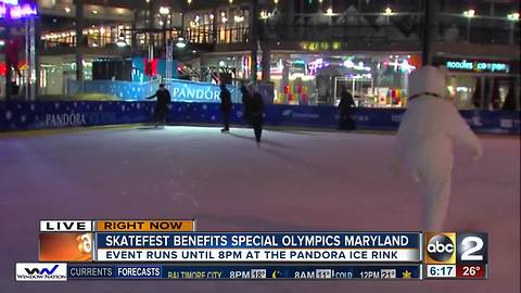 Pandora Ice Rink Skatefest benefits Special Olympics