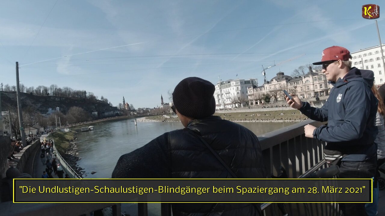 Die Undlustigen-Schaulustigen-Blindgänger beim Spaziergang am 28. März 2021