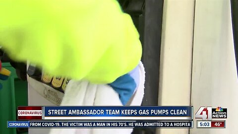 Street Ambassador team keeps gas pumps clean