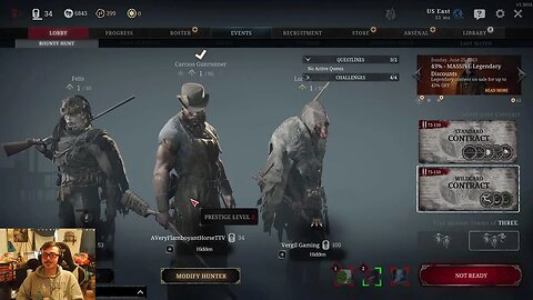 AVeryFlamboyantHorse returns to streaming Hunt: Showdown! Let's hunt Rotjaw!