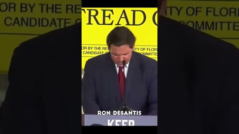 DeSantis, I'm Just Sick Of Seeing Him