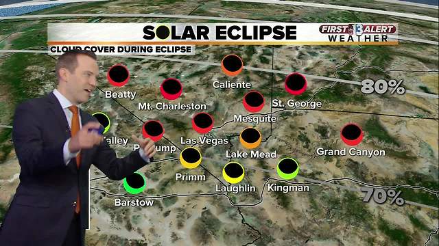 13 First Alert Las Vegas Weather Forecast for August 21 including eclipse forecast