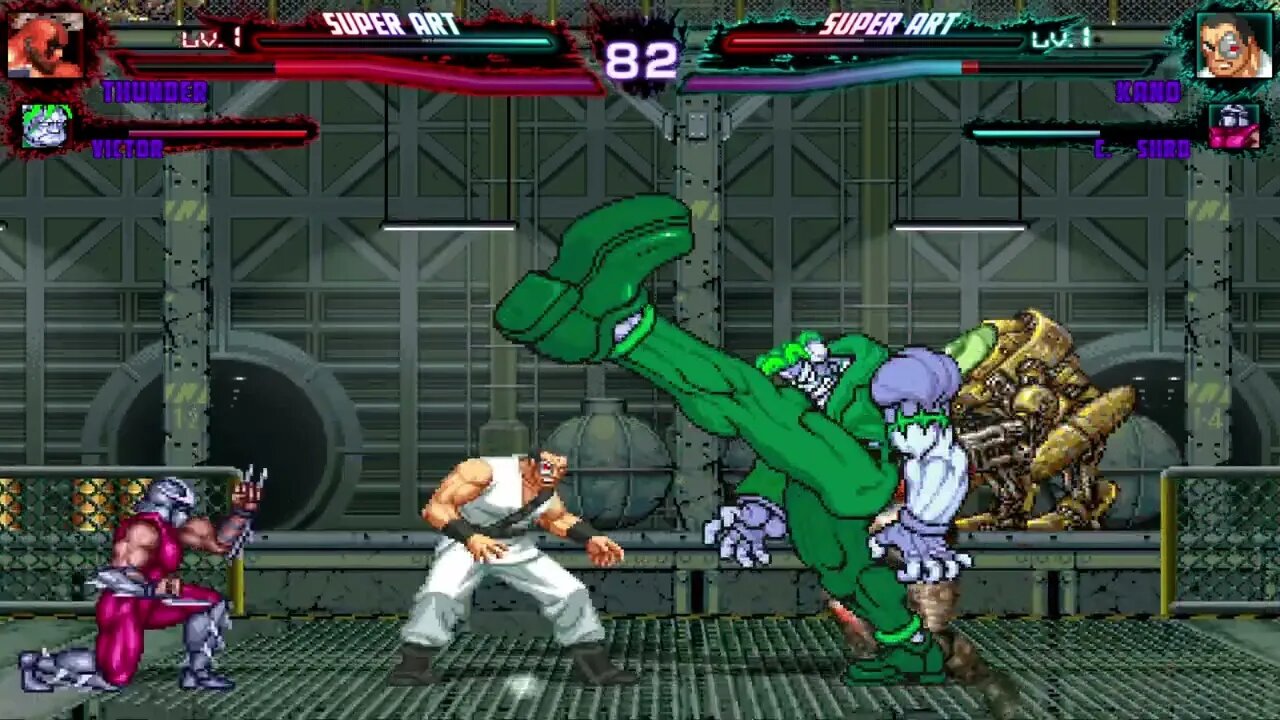 Mugen: Thunder/Victor vs Kano/Shredder