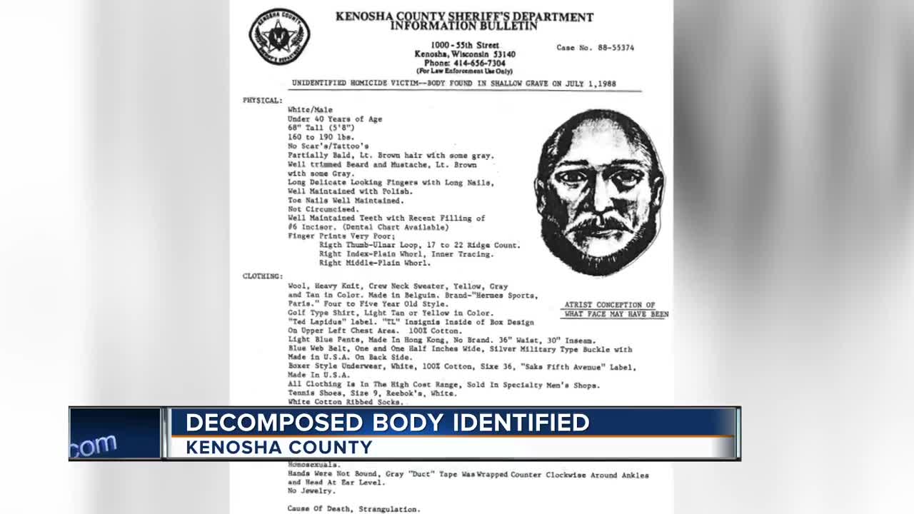 Decomposed body identified in Kenosha County