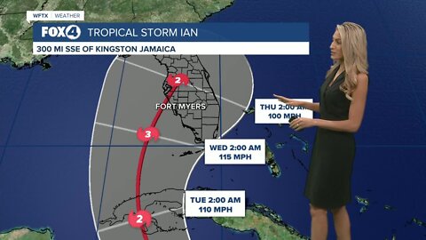 Tracking Tropical Storm Ian with latest information 9/24 at 8 a.m.