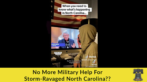 No More Military Help For Storm-Ravaged North Carolina??