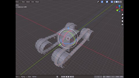 Rigging Tank Wheels Tutorial part3 - Blender Beginners