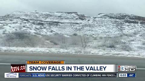 Snow at Red Rock Canyon
