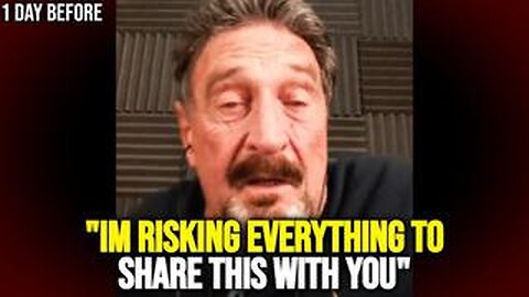 His Final Message Before They Killed Him - John McAfee