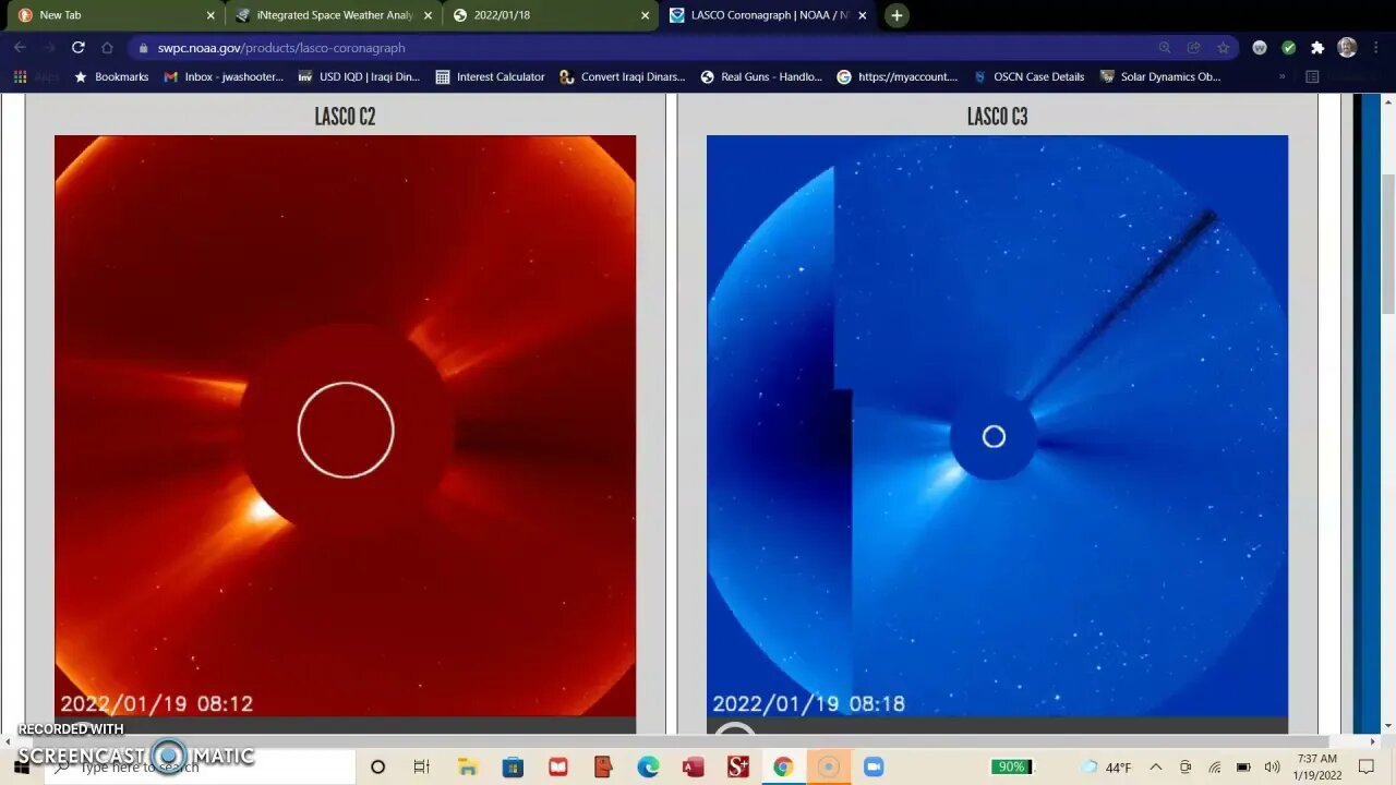 Space weather update for 01/19/22