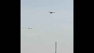 Take off from Billy Bishop island Airport