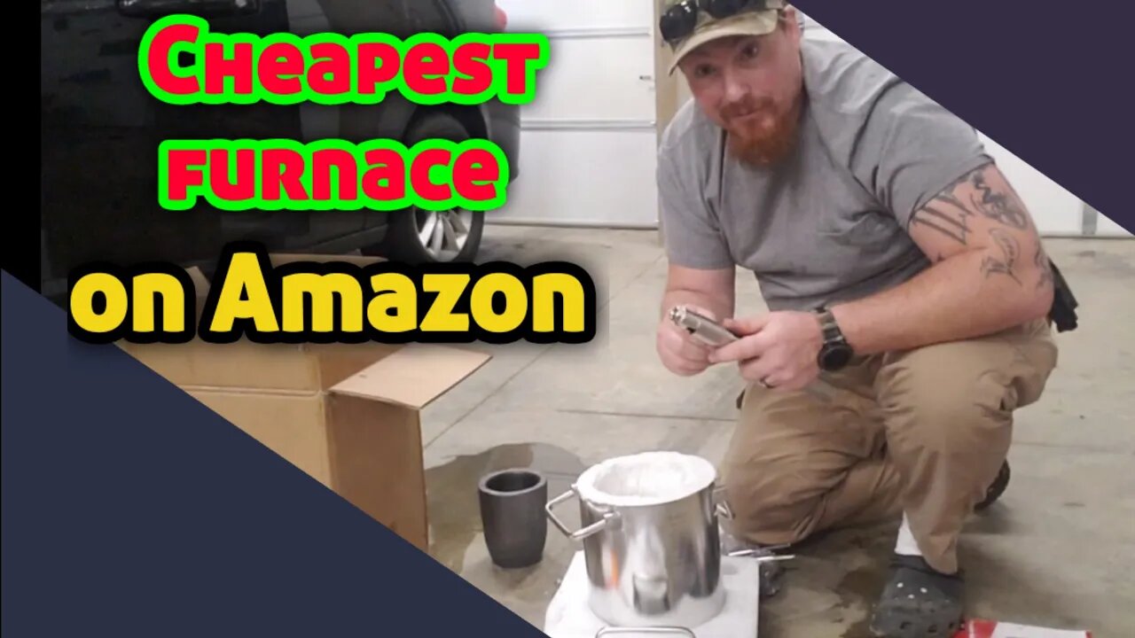 Cheapest Propane melting furnace from Amazon unboxing and first time melting aluminum cans